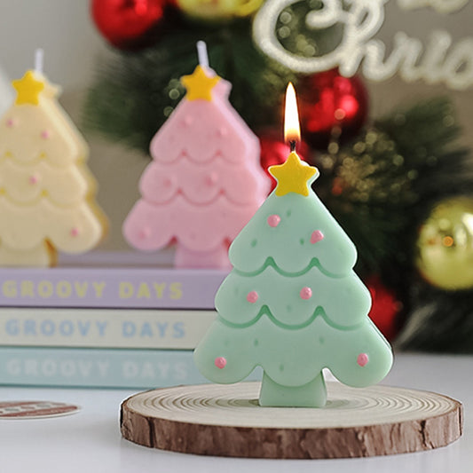 Christmas Candle Accompaniment Christmas Tree Shape Gift candle Gift Box Candle