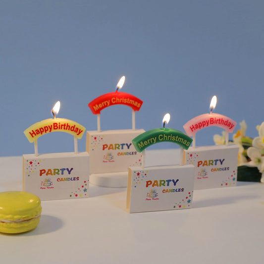 Romantic Birthday Cake Birthday Candles Children Baby Party Decoration Creative Childhood Memories Rainbow Candle Arrangement