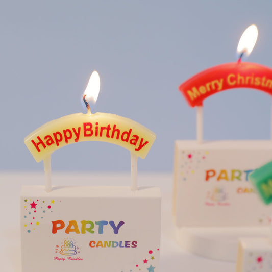 Romantic Birthday Cake Birthday Candles Children Baby Party Decoration Creative Childhood Memories Rainbow Candle Arrangement