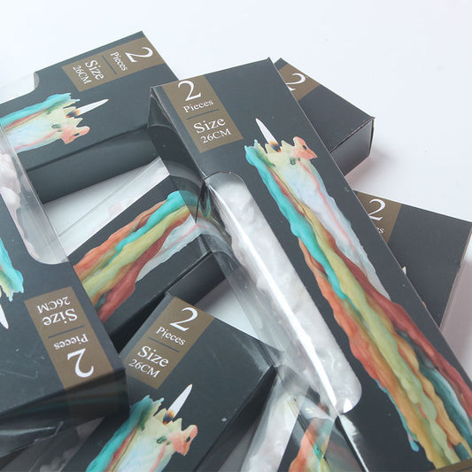 Colorful Combination Pack Classic Traditional Colorful Colorful Tear Drops Breakup Parting Ambiance Walking Candle (box comes with)