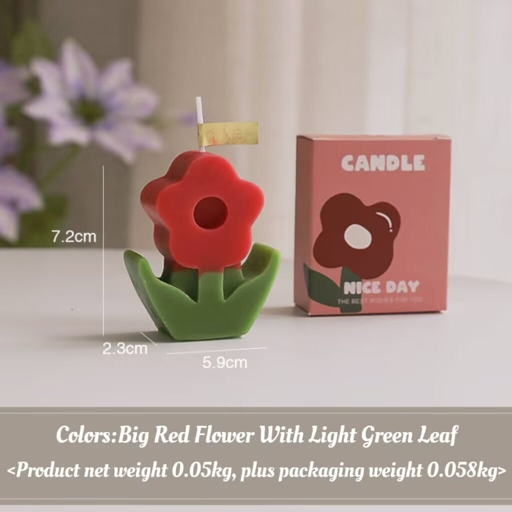 Birthday Gift Accompaniment Flower Candle Creative Home Decoration Wedding Flower Candle