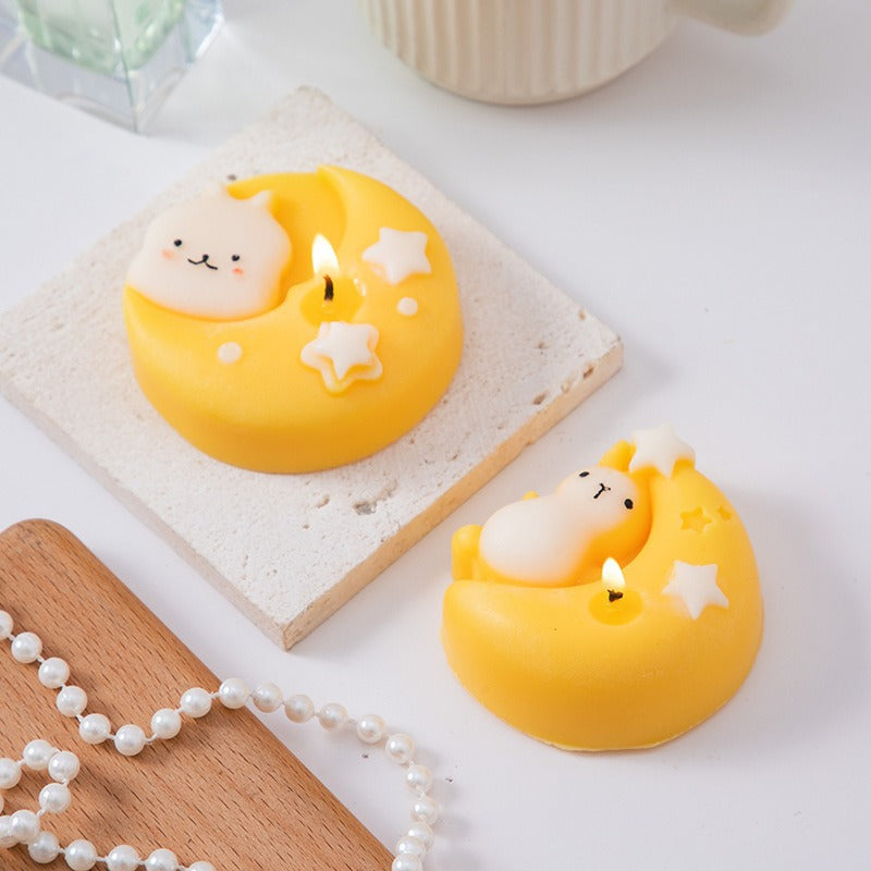 Mid-autumn Rabbit-shaped Aromatherapy Candle Creative Mid-Autumn Festival Gift Scented Companion Candles Ornaments