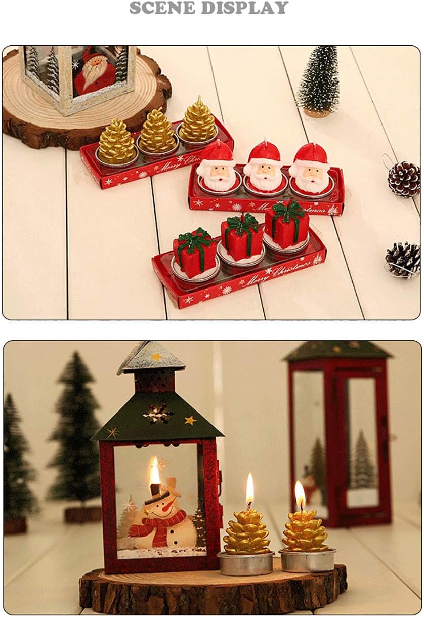 Decorative Christmas Candles Cute Little Things Christmas House Santa Claus Christmas Gifts Pinecones Snowman