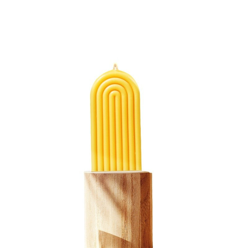 Modern Simple Geometric Scandinavian Style High Arch Rainbow Home Decorative Ornament Aroma Candle