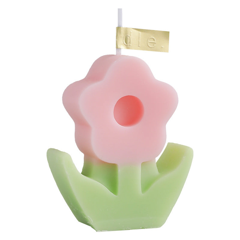 Birthday Gift Accompaniment Flower Candle Creative Home Decoration Wedding Flower Candle