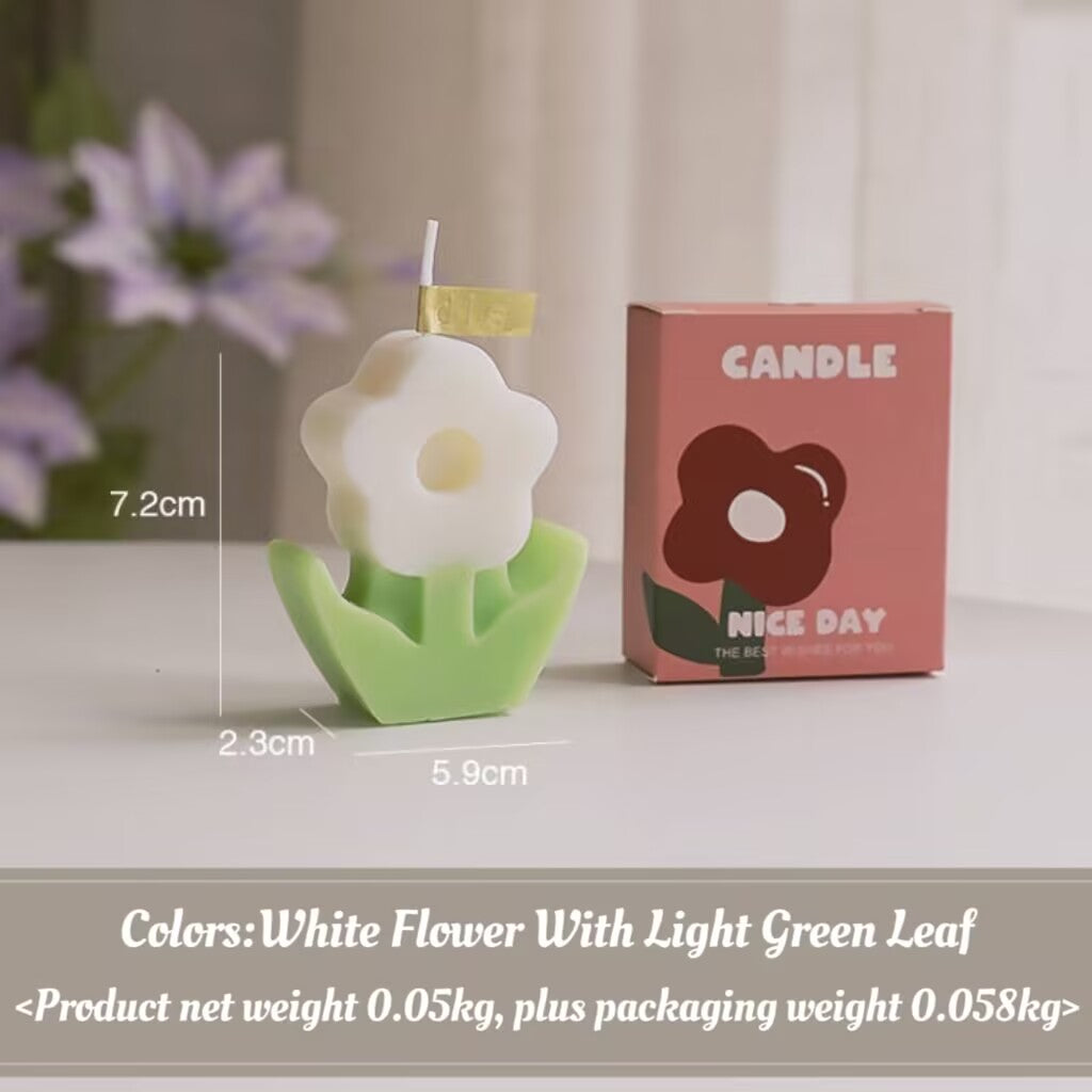 Birthday Gift Accompaniment Flower Candle Creative Home Decoration Wedding Flower Candle