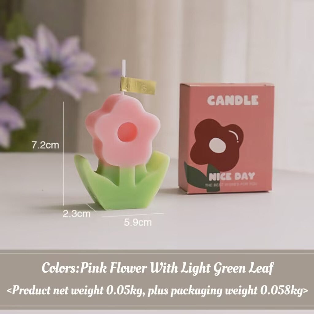 Birthday Gift Accompaniment Flower Candle Creative Home Decoration Wedding Flower Candle